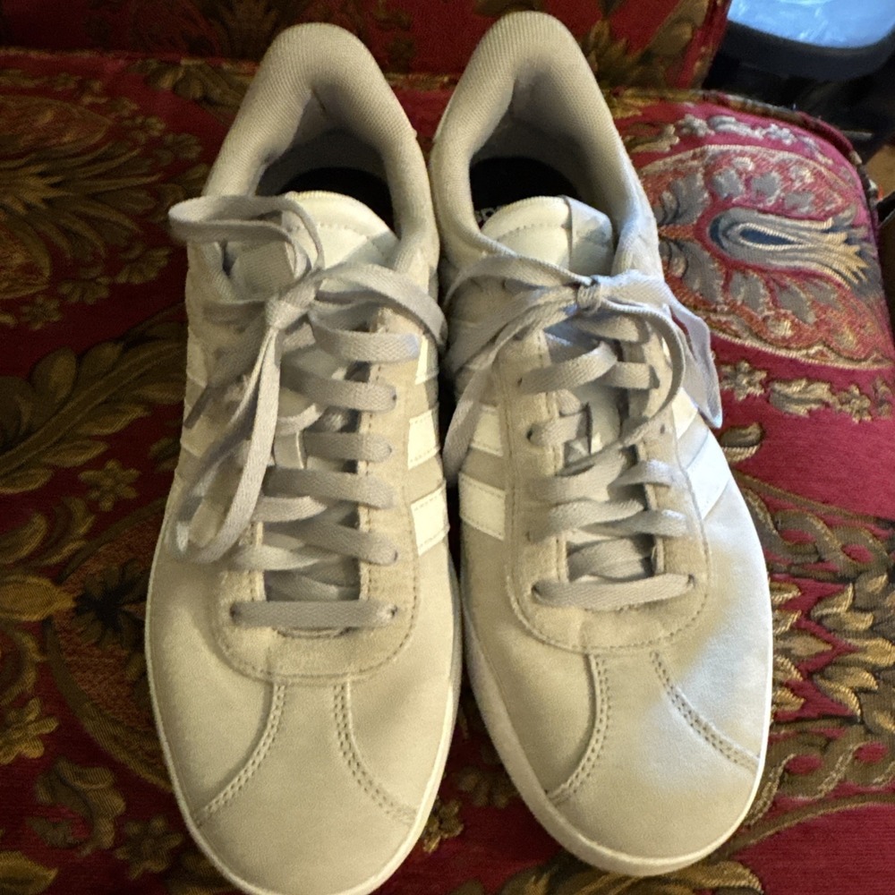 Adidas VL Court 3.0 Grey White Court 3 Men's Shoes  size 10